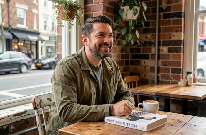 Een Bretonse expatrié in een café in Wellington, waar Franse cultuur en Nieuw-Zeelands dagelijks leven samenkomen rond een flat white